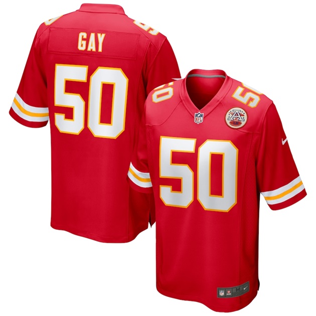 mens nike willie gay red kansas city chiefs game jersey